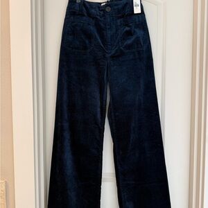 Anthropologie Blue Wide Leg Pants